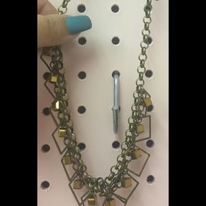 Brass short necklace
